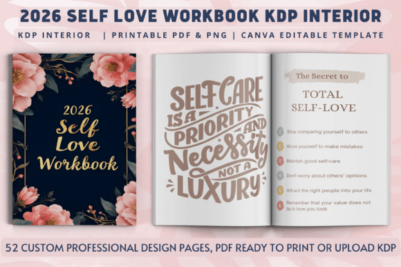 2026 Self Love Workbook KDP Interior: A Guide to Inner Transformation