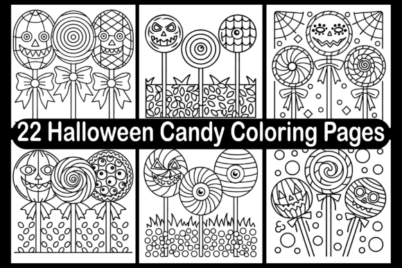 22 Halloween Candy Coloring Pages for Adults: A Creative and Profitable Digital Product