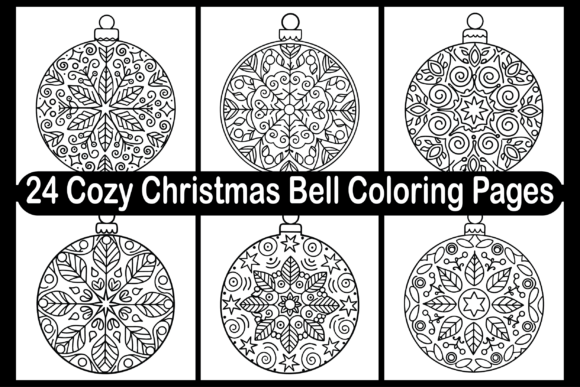 24 Cozy Christmas Bell Coloring Pages