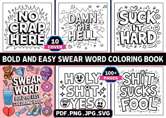 Adult Swear Word Coloring Book