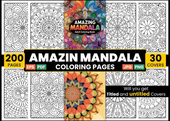 Amazing Mandala Adult Coloring Book