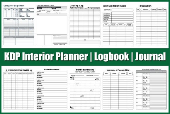 KDP Interior Planner Logbook Journal: A Versatile Tool for Creatives and Organizers