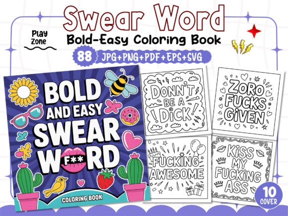 The Rise of the Adult Bold-Easy Swear Word Coloring Book: A Creative and Commercial Phenomenon